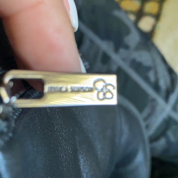 JS Black Leather Booties w/Buckle Accent - Picture 4 of 9